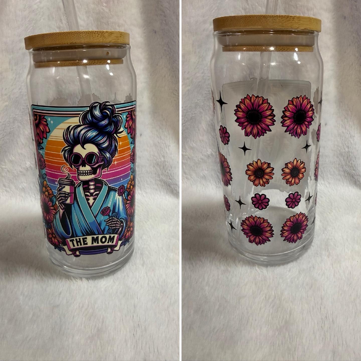 Glass Tumbler with Bamboo Lid & Straw